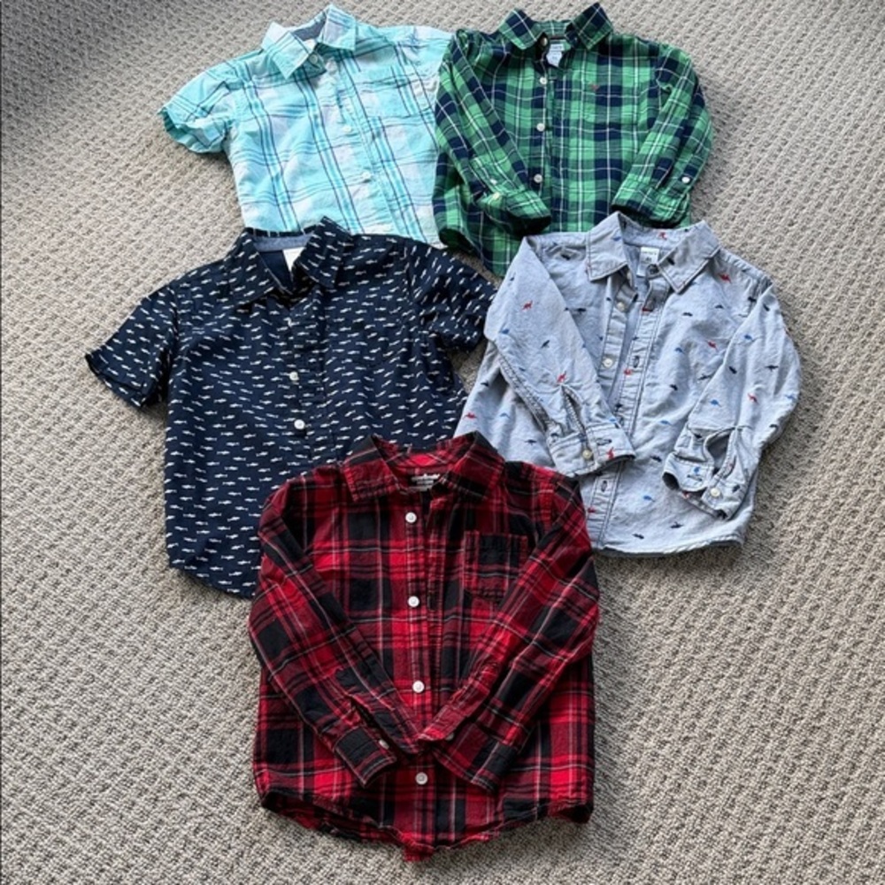 Bundle of 5 boys dress shirts-3/4/5 year